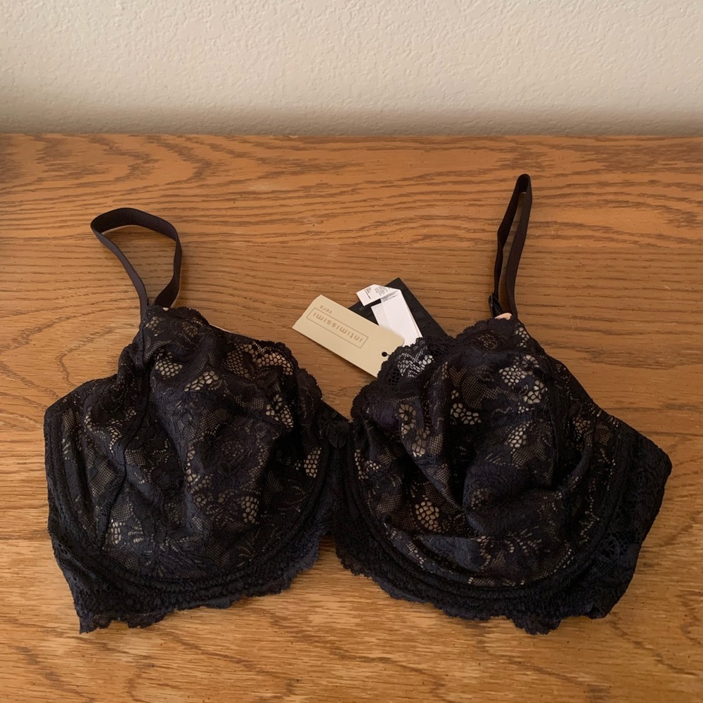 Intimissimi Black Clara Non-Padded Balconette Bra